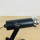 Vintage clamp spotlight, black metal, 70s