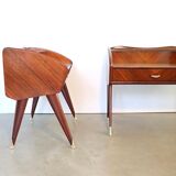 Paire de tables de chevet italiennes des années 1950