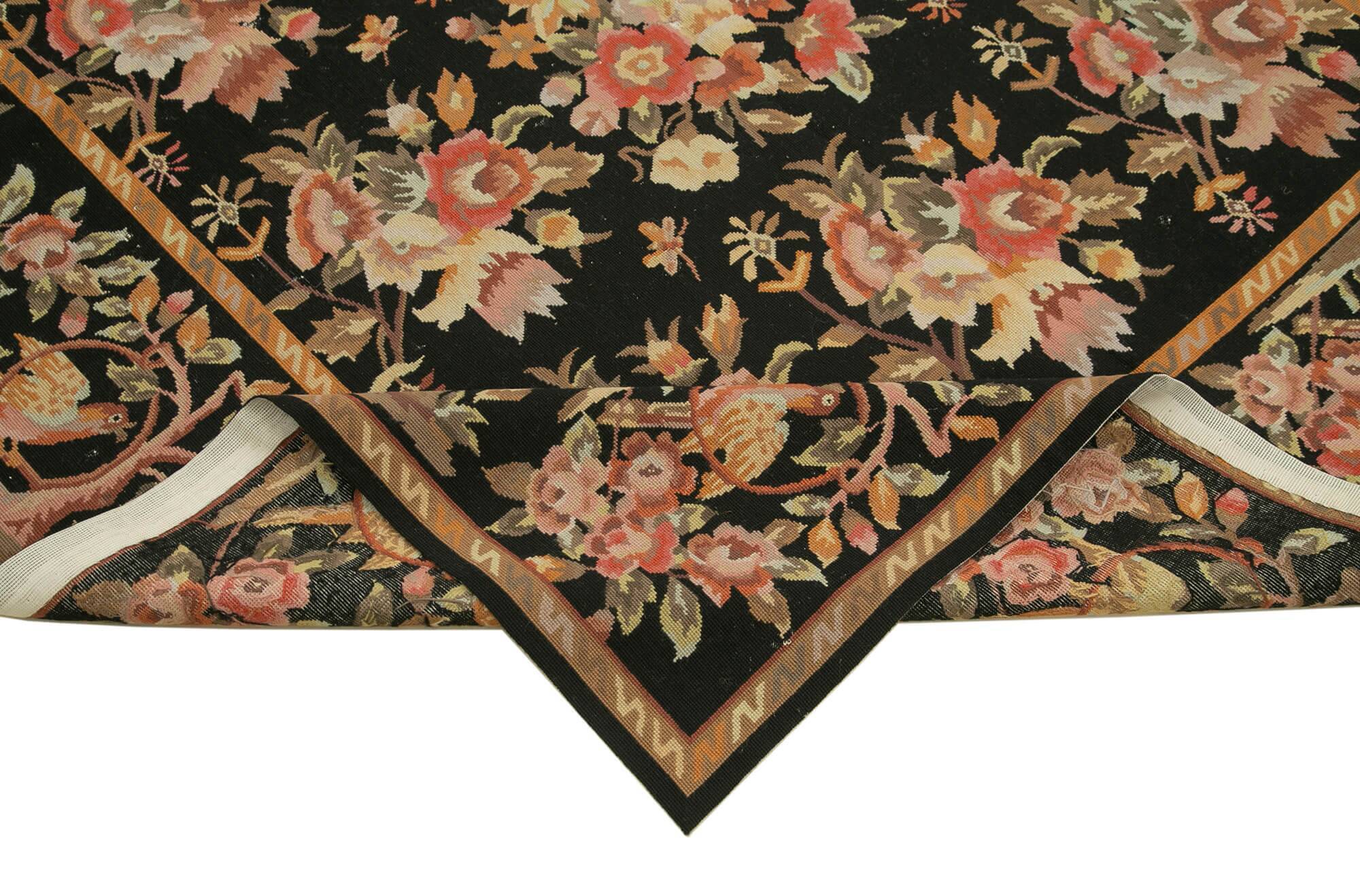 Handmade Vintage Flatweave Needlepoint Kilim 183 cm x 274 cm