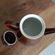 Vintage brown porcelain teapot