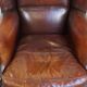 Vintage Sheepskin Wingback Chair