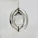 Mid-century glass sphere hanging pendant glass lamp design 1970’s space age Italy