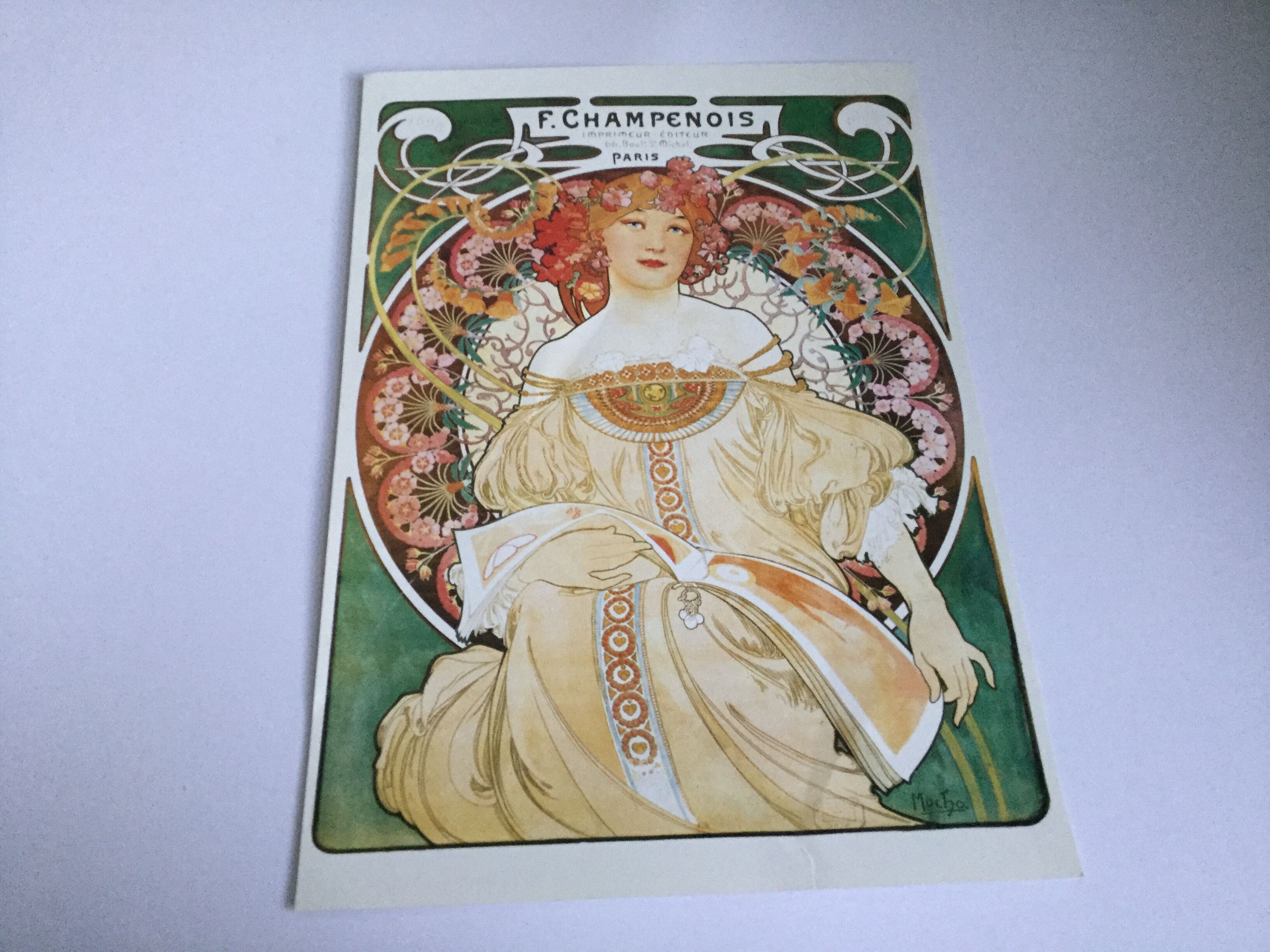 Affiche F. Champenois de Alphonse Mucha, 1898