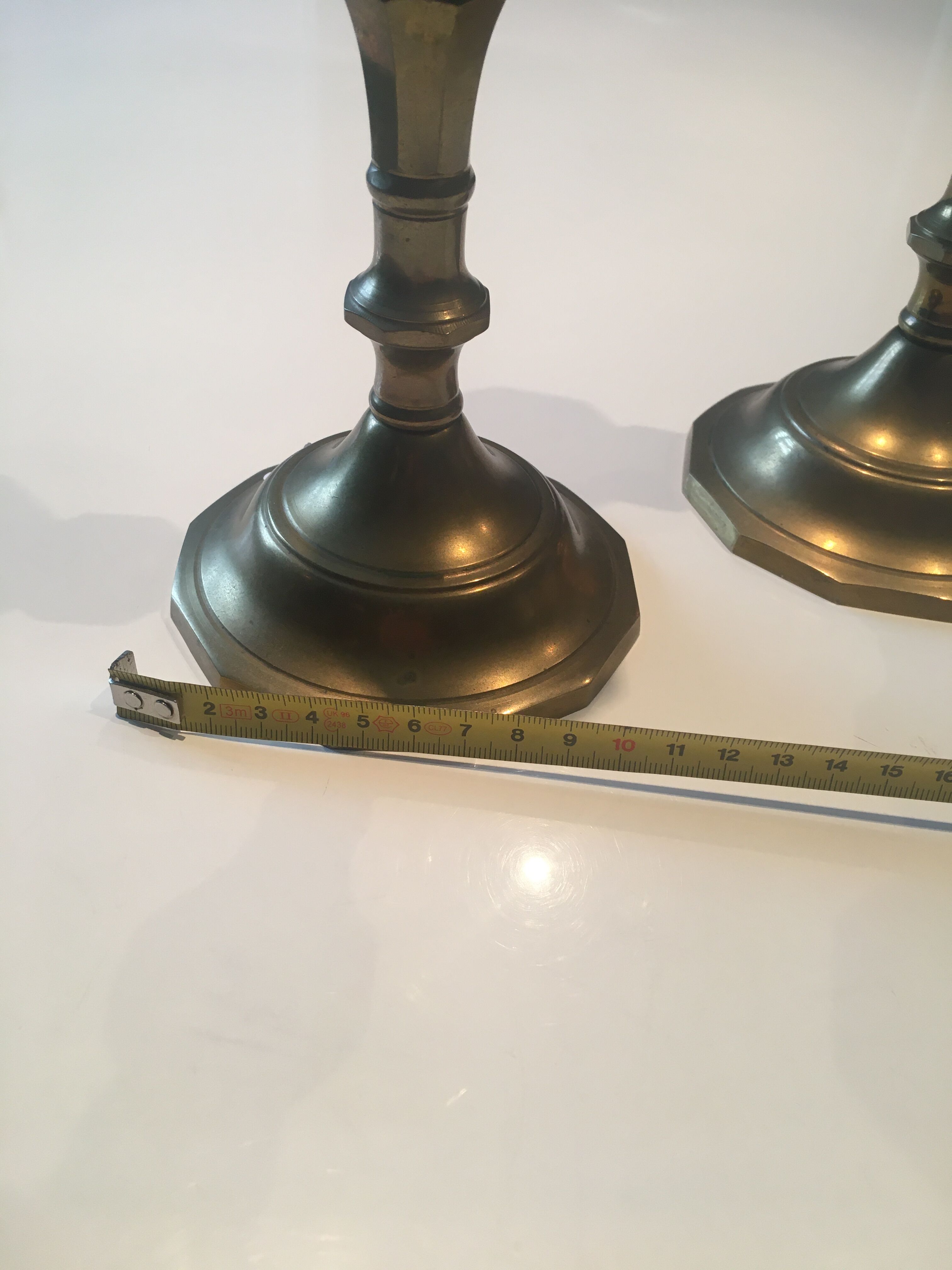Brass candle holders