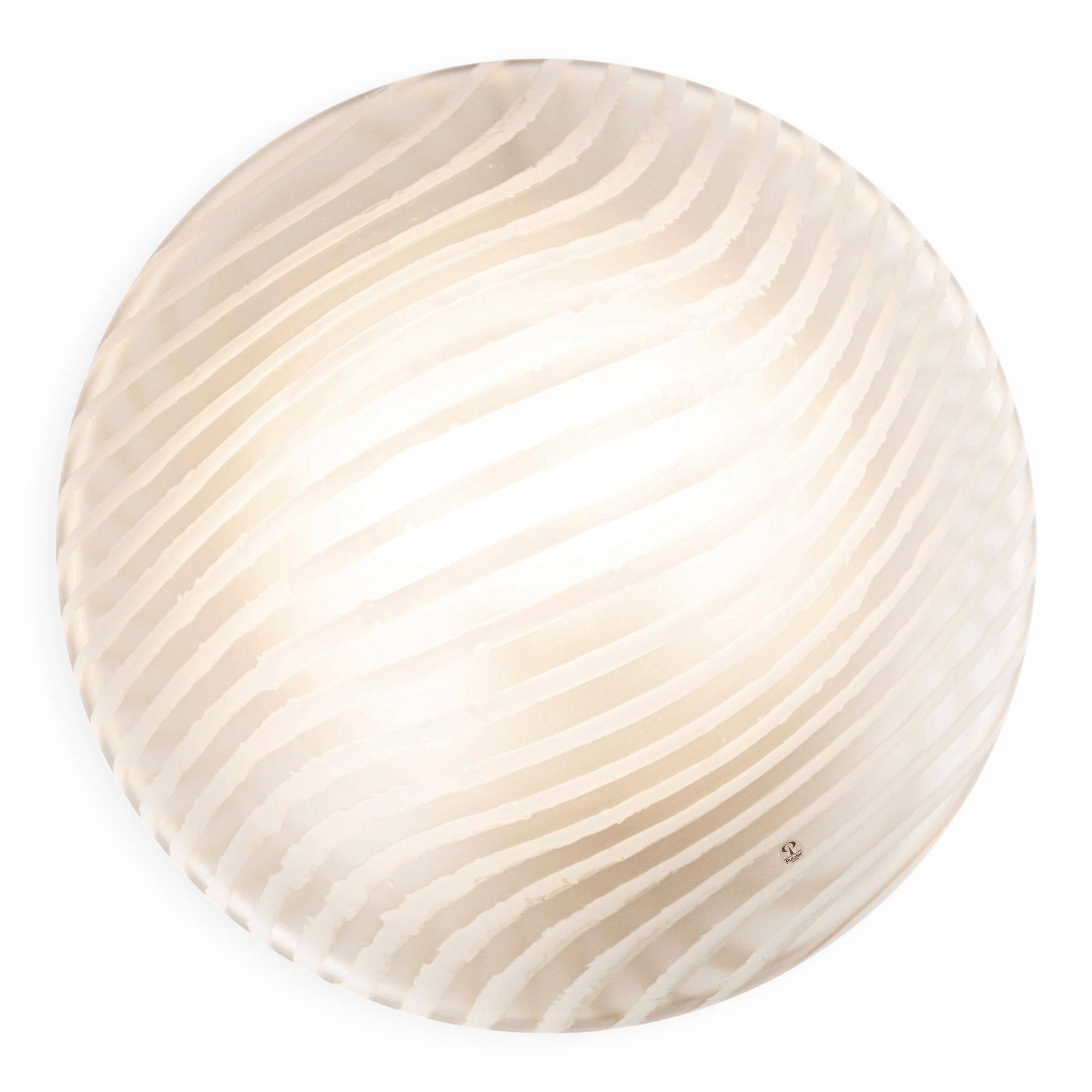 Magnificent glass ceiling light by Peill & Putzler, Germany, 1970s.