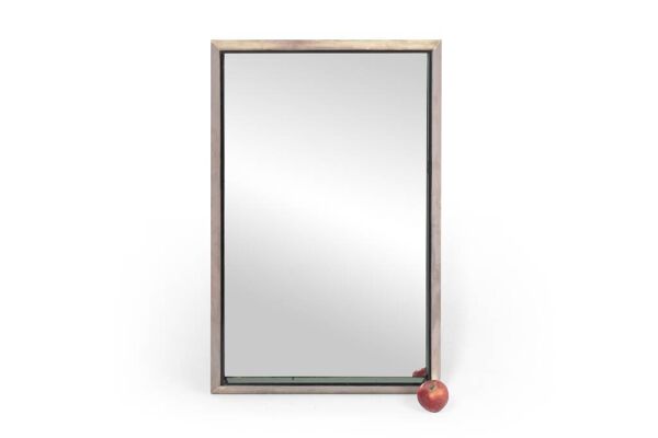 Luigi Fontana . Miroir en métal poli. Années 1960.