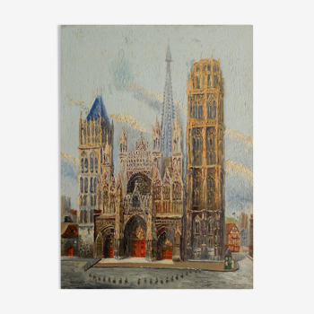 Bernard langrune (1889-1961) la cathédrale de rouen