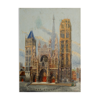 Bernard langrune (1889-1961) la cathédrale de rouen