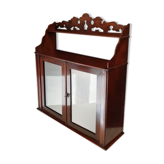 Small mahogany wall window