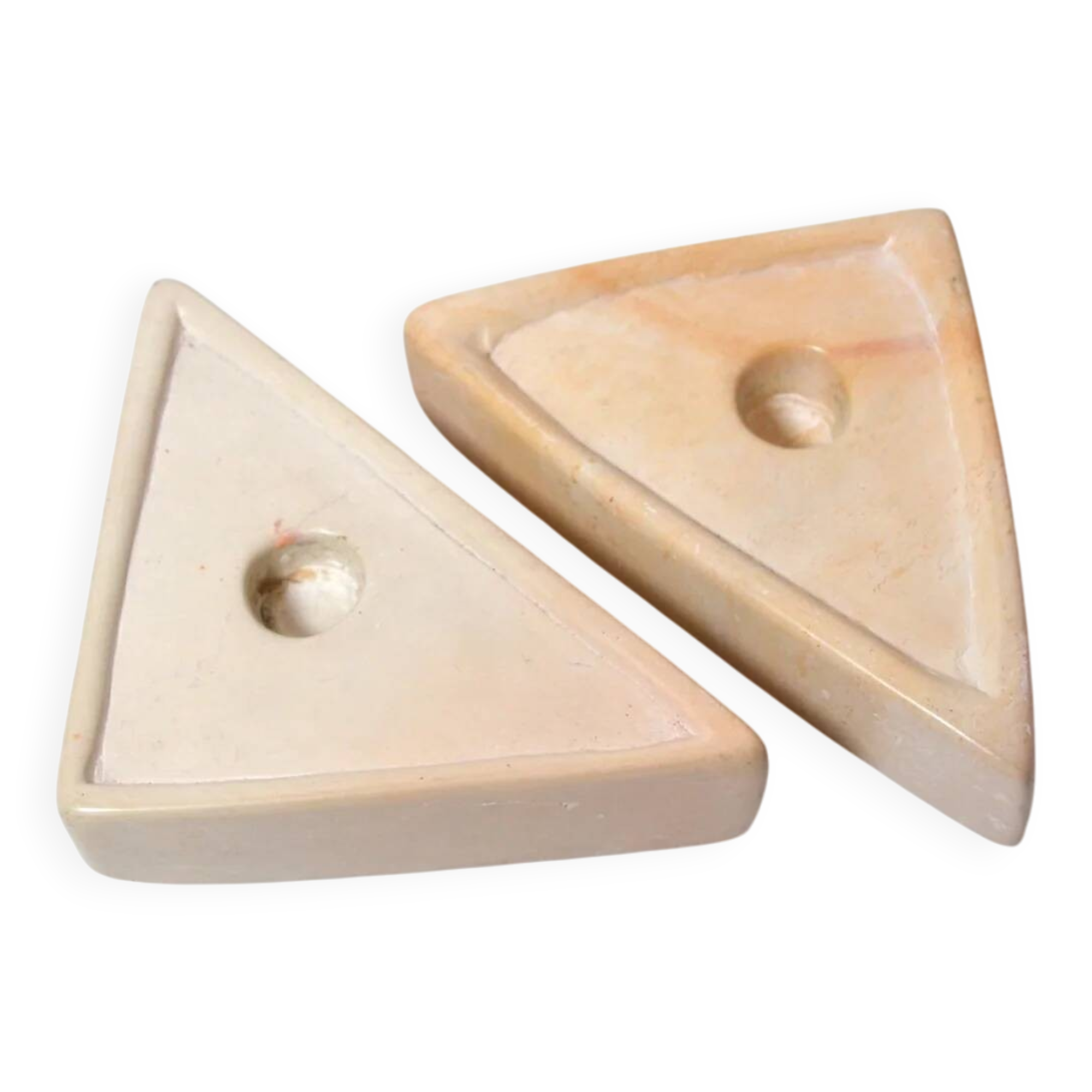 Designer stone candlesticks