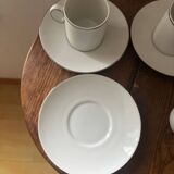 Thomas Germany Medallion Silver Rimmed Porcelain Tea Set