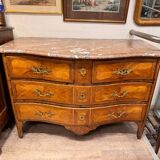 Commode à décor en frisage, XVIIIème s.