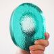 Turquoise annealed glass pocket empty