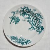 Set of 9 hollow plates Terre de Fer, Floréal model