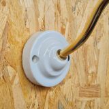 Vintage wall lamp in enamelled sheet metal