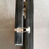 Two-tone vintage foldable side table with 2 extension cords