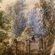 Watercolor paintings "Lucustrene Landscape" Edwin Earp (1851-1945)