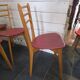 6 chaises vintage années 60