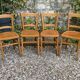 4 chaises bistrot vintage Luterma 1940