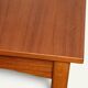 Rectangular extendable dining table in Scandinavian teak – 1960s