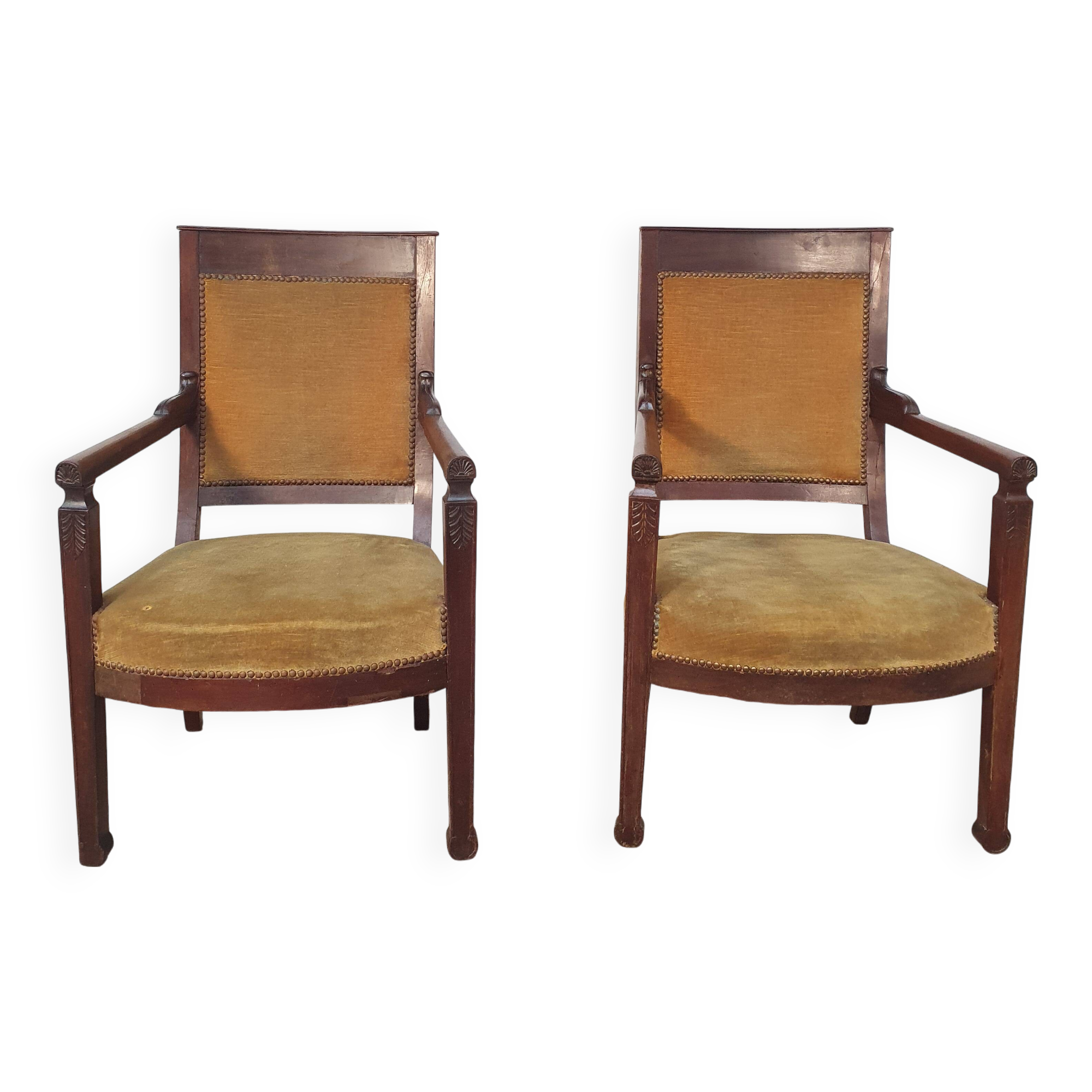 Pair of Empire period armchairs