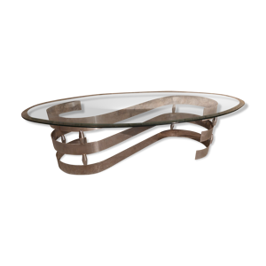 table basse ovale 1970