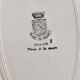 Vintage oval plate faience Saint-Amand model Maurice – Floral decoration