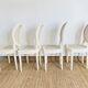 4 fluted chairs in Louis XVI style