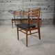 Lot de 4 chaises vintage en skaï