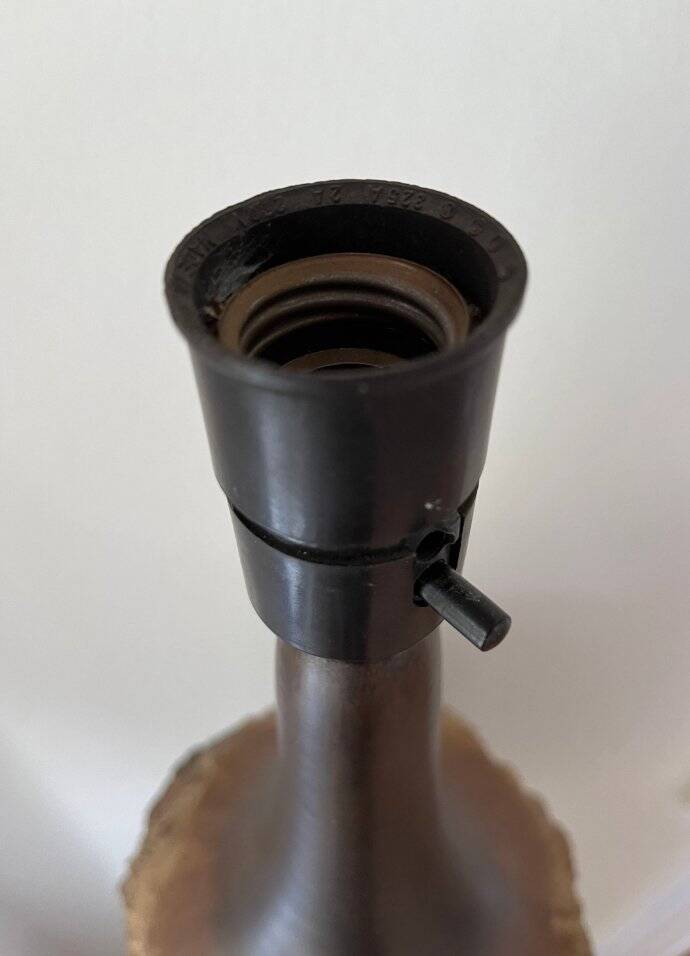 Table lamp by Judi Kunst, denmark, brutalist studio ceramic, 1960s