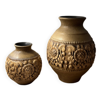 Duo of West Germany Jasba Vases