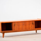Vintage scandinavian sideboard feet compass walnut 1960