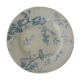 Assiette takou décor bleu oiseau Hb choisy le roy hautin boulenger faience terre de fer ancienne