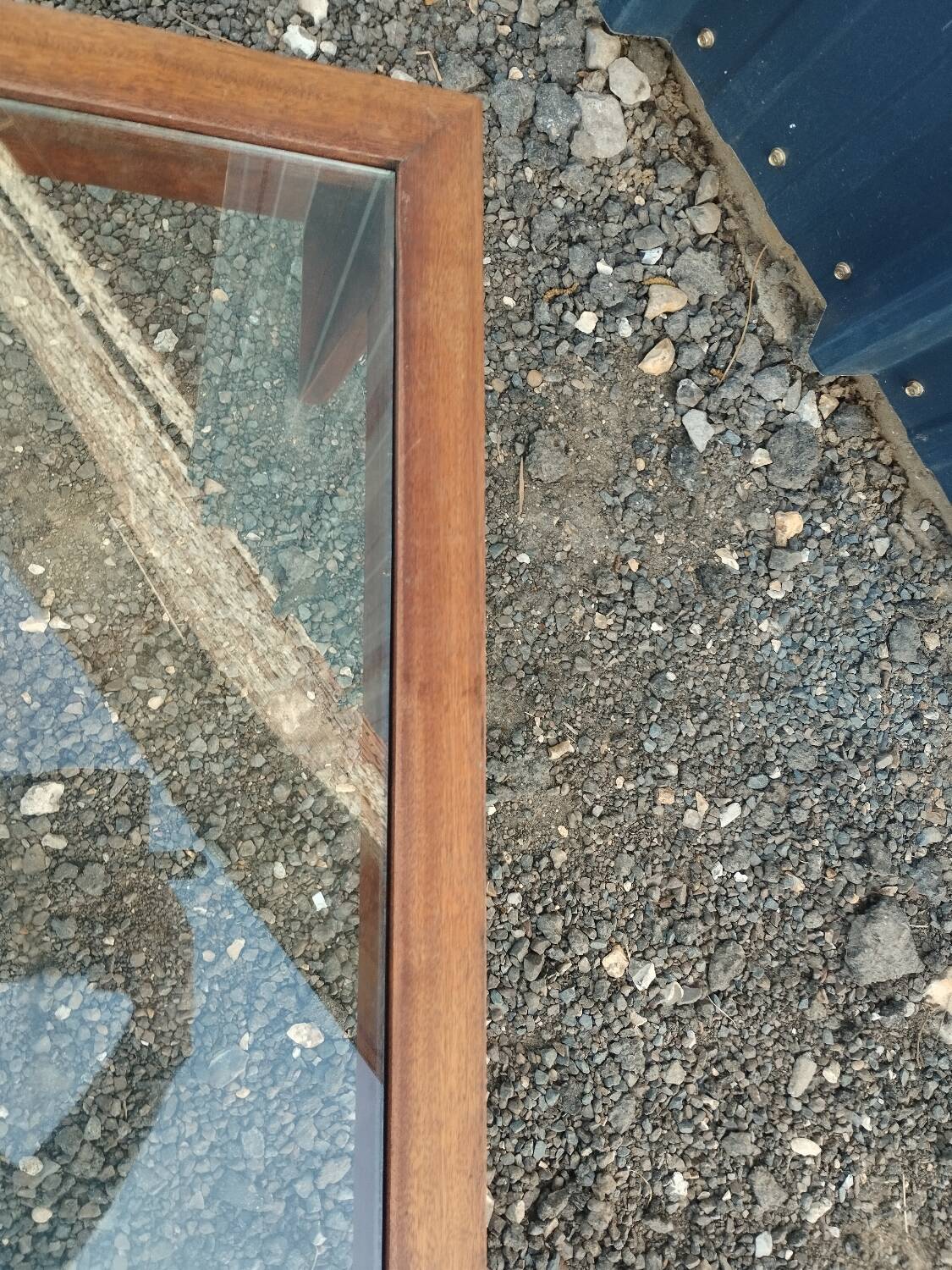 Vintage Scandinavian-style wooden coffee table.