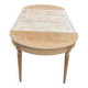 Renovated Louis XVI extendable round table from the 19th century, 260cm.