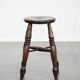 Antique English Windsor stool from the 18th century with a great patina
