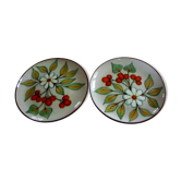 Deux assiettes en céramique de Sant Vicens