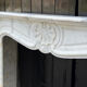 Louis XV style fireplace in Arabescato Carrara marble, circa 1880.