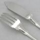 Christofle Vendôme 12 fish cutlery sets, 24 pieces, silver-plated metal, in excellent condition.