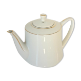 Théière égoïste en porcelaine blanche
