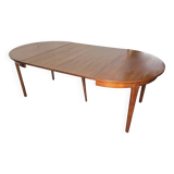 Scandinavian round teak table from the 60s