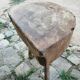 Table d'appoint rustique ancien billot de ferme