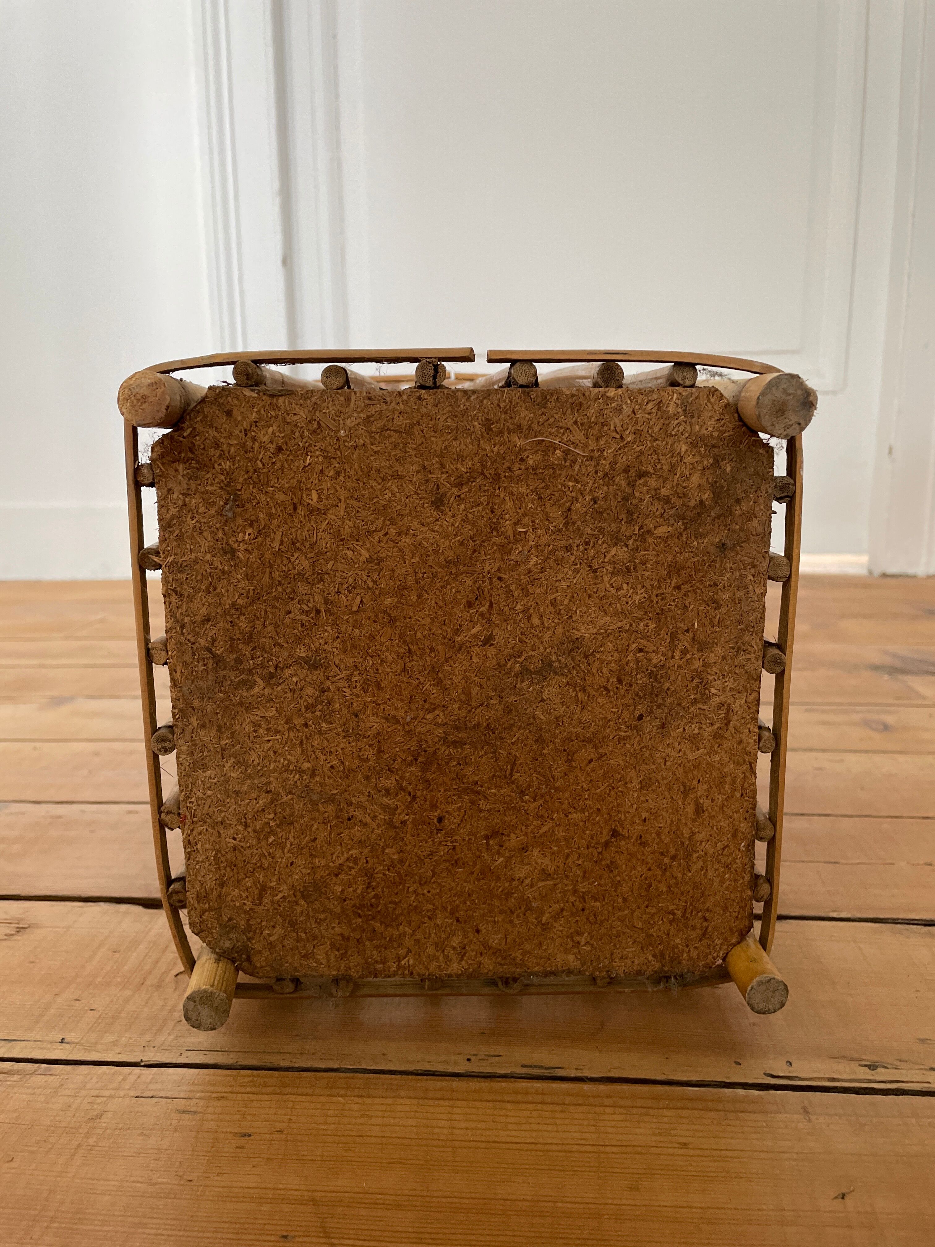 Vintage bamboo rattan umbrella holder