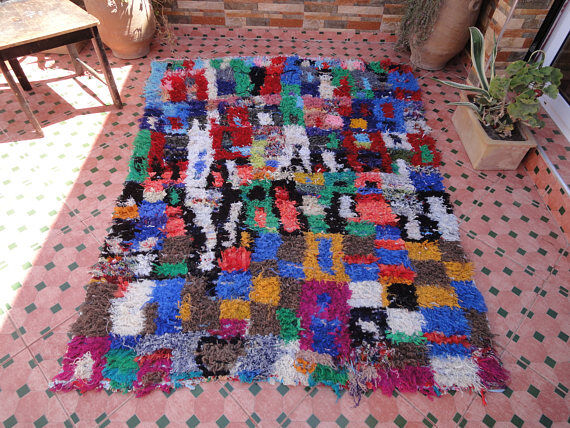 Carpet boucherouite 195 x 142 cm