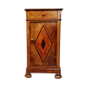 Charles X period nightstand in walnut, rosewood marquetry and violet wood around 1820