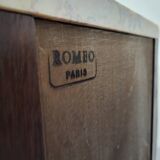 Pair of marquetry bedside tables