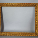 Old frame original gilded stucco wood 58x46 foliage 50x38 cm SB