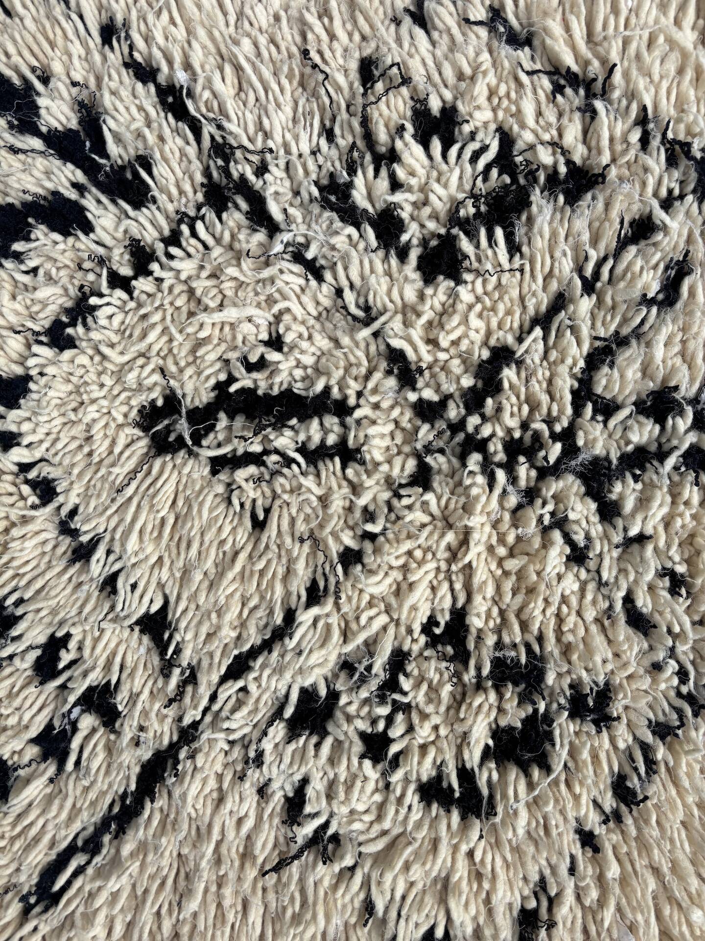 Berber hallway carpet Beni Ouarain white