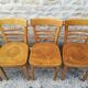 12 refinished bistro chairs