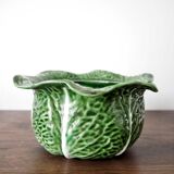 Souptureen and dish in cabbage slip